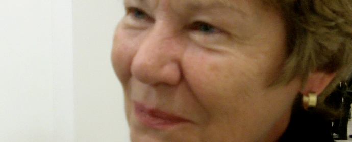 Screenshot from interview with Sally Sinn during October 2011 Plenary Meeting