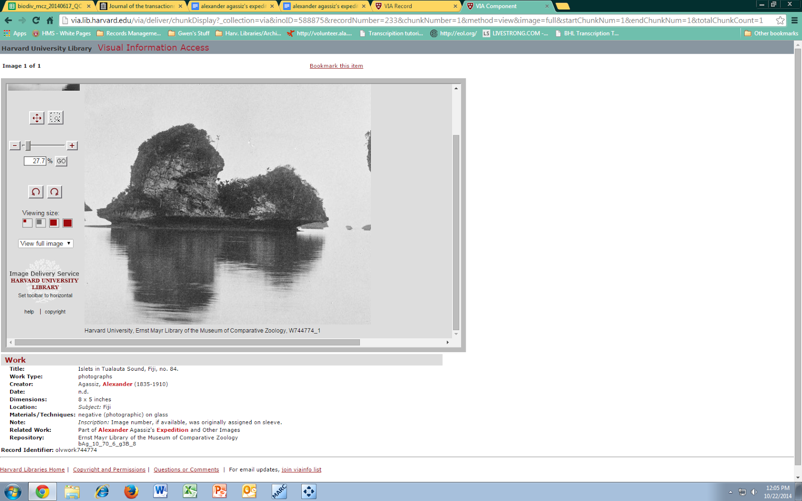 October « 2014 « Ernst Mayr Library