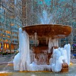 A Freezing Bryant Park in New York 